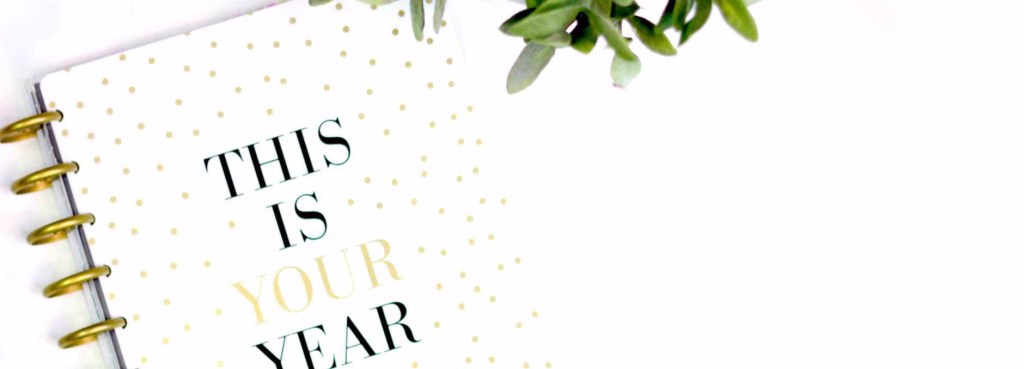 this is your year written message, note book